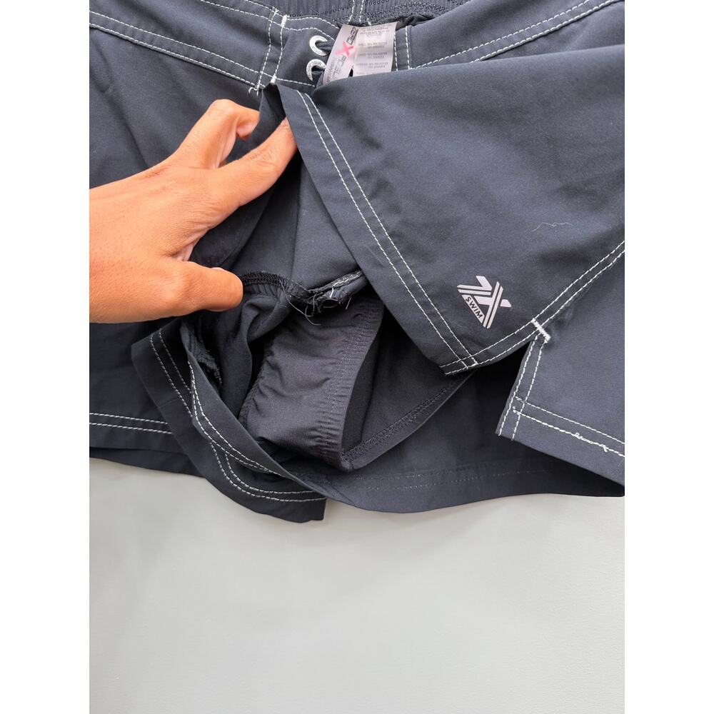 ZeroXposur Women’s M 10 Black Board Shorts Swim Y2K Surf Drawstring - Picture 4 of 4